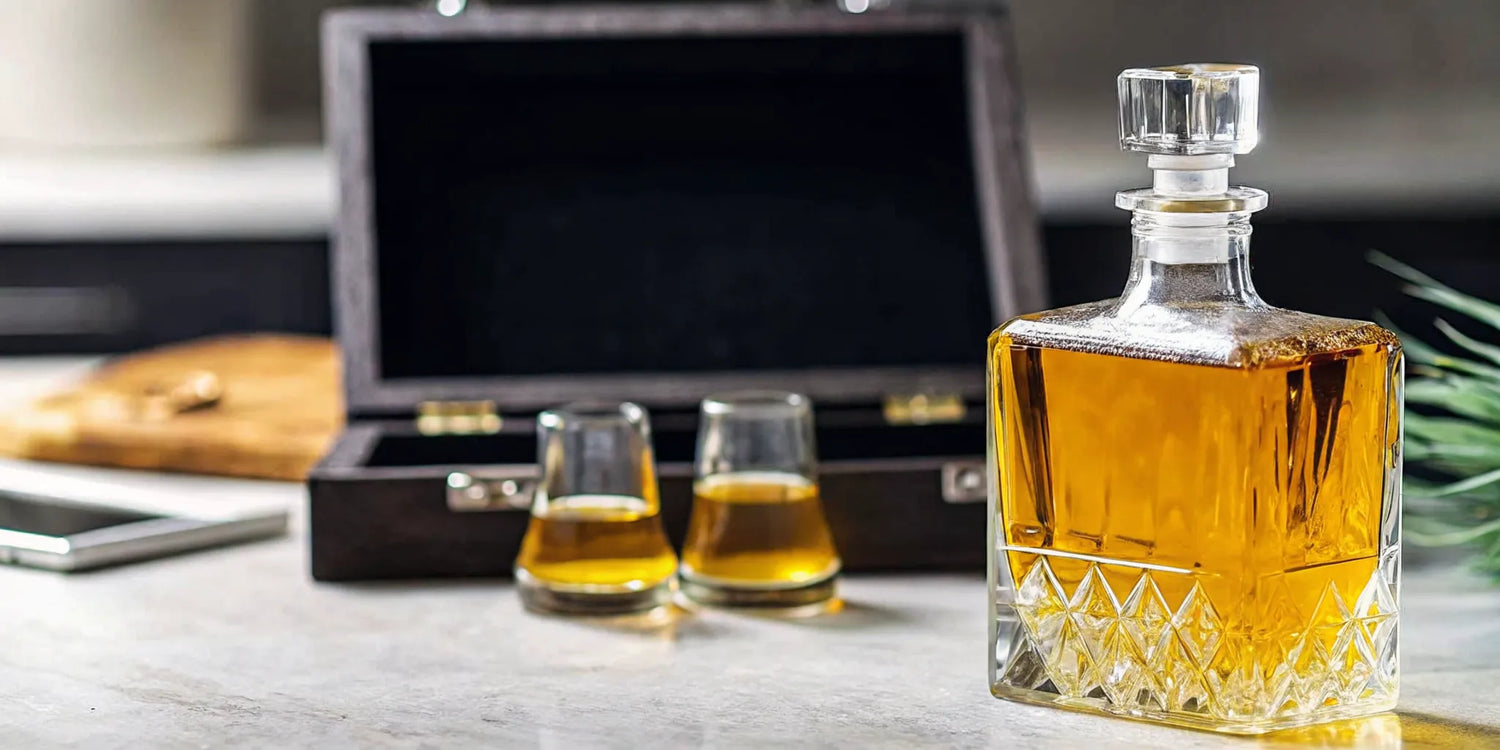 A limited edition tequila in a crystal decanter, available to buy online.