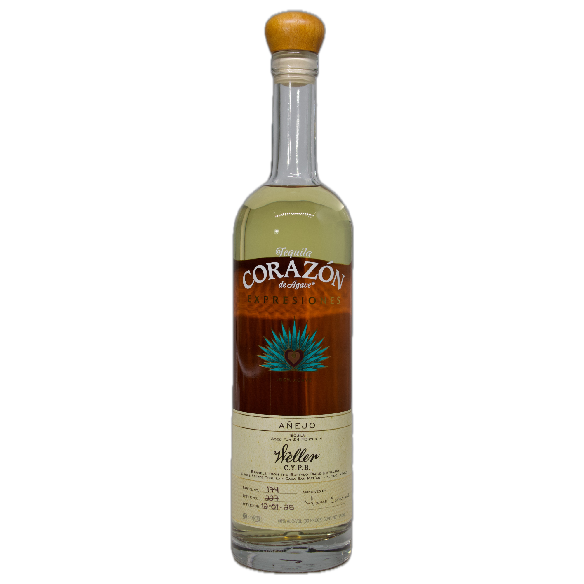 Corazon Expresiones Weller CYPB Anejo Tequila