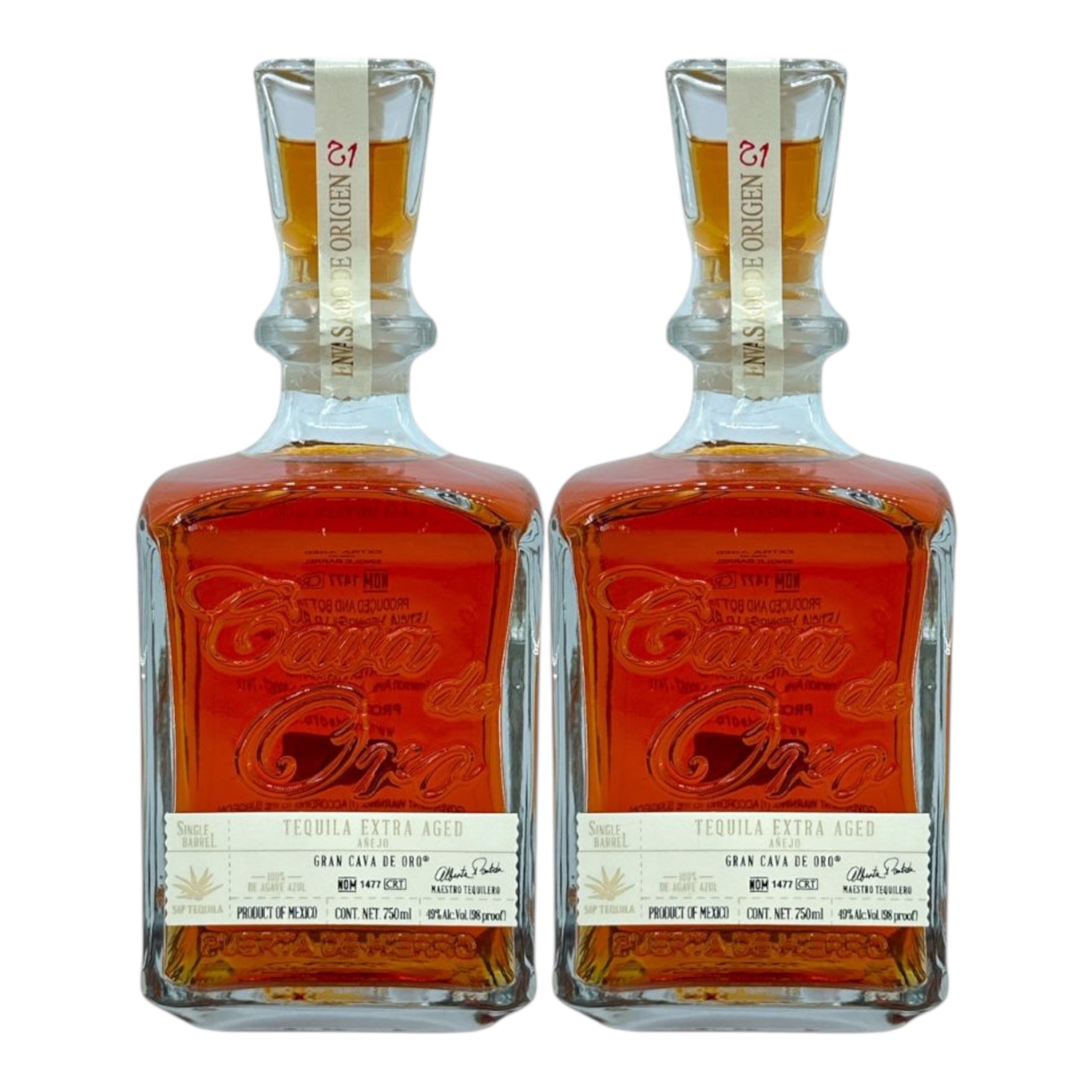 Cava de Oro Single Barrel Extra Aged Añejo Bundle