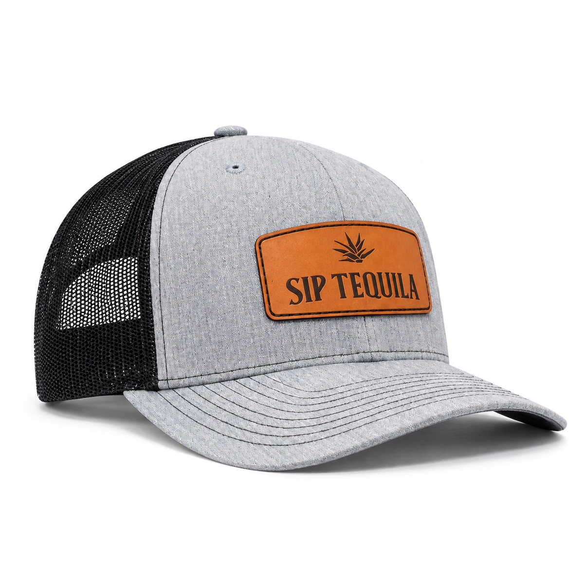 Sip Tequila Leather Patch Snapback