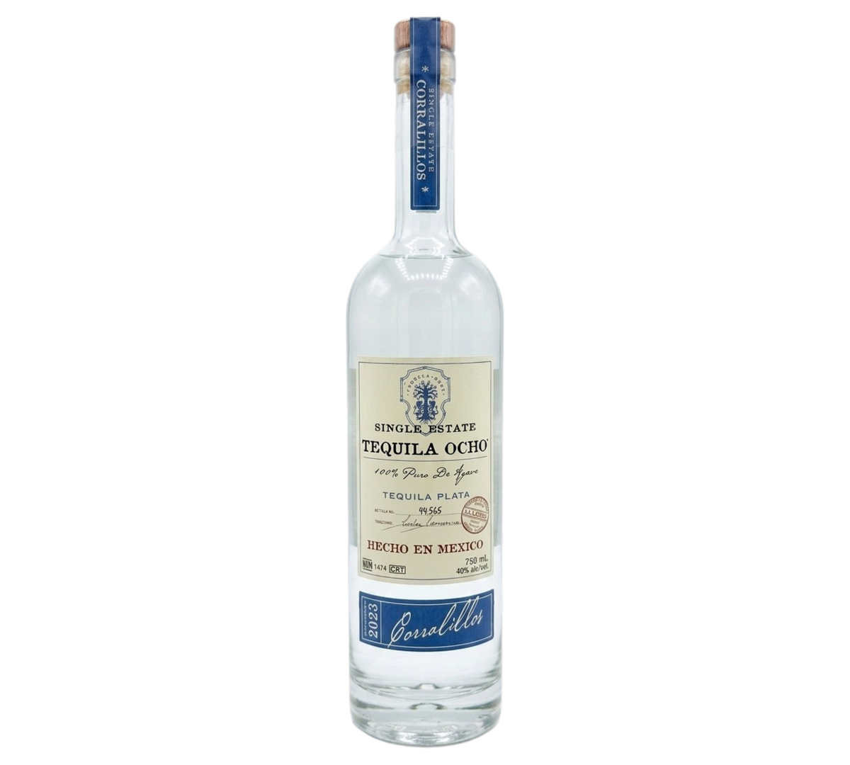 Tequila Ocho Plata (Old Bottle)