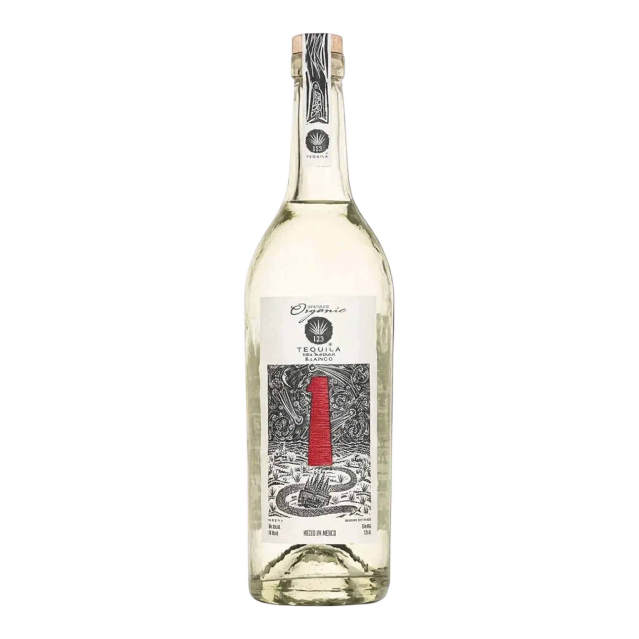 123 Organic Tequila Blanco (Uno) 375mL
