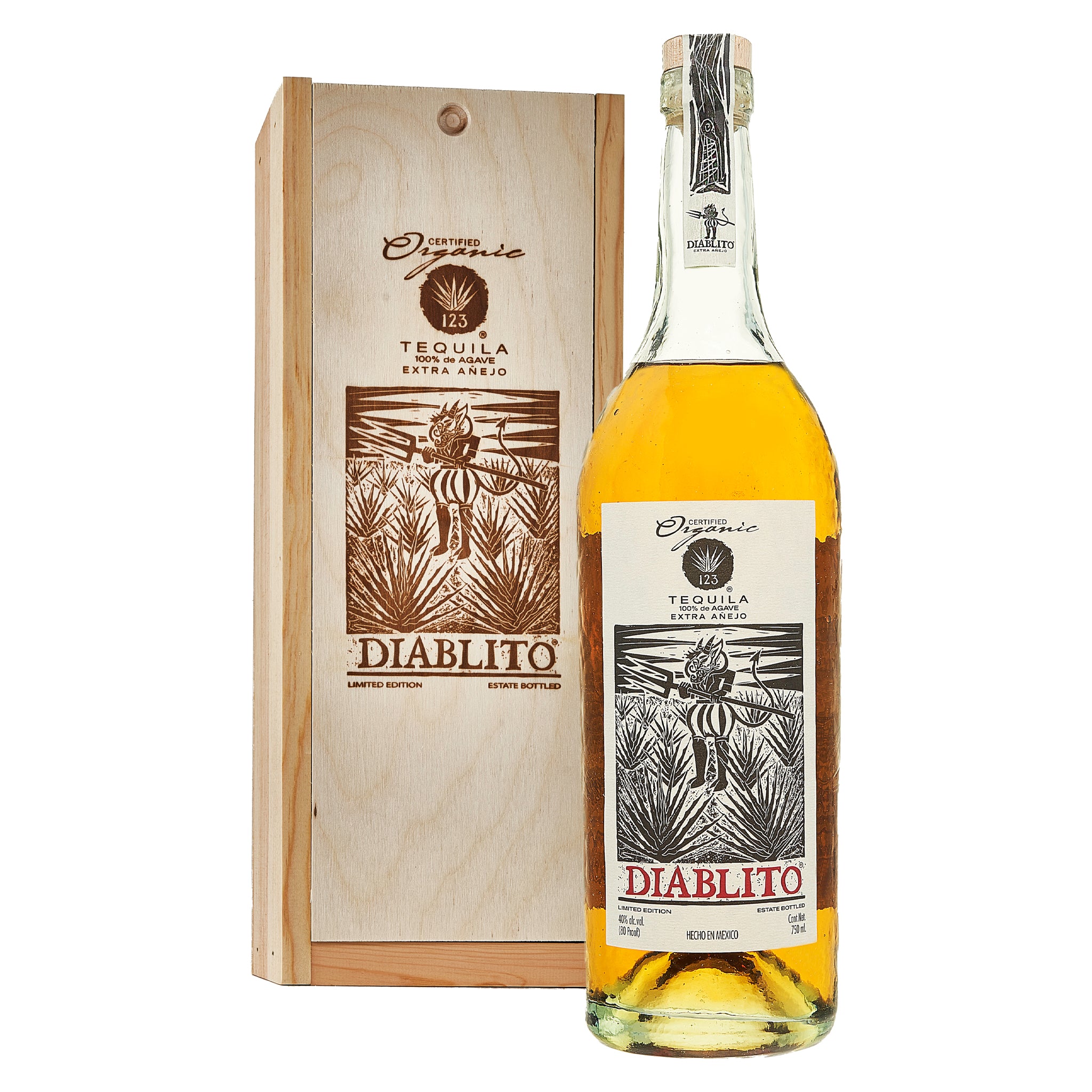 123 Organic Tequila Extra Anejo Diablito