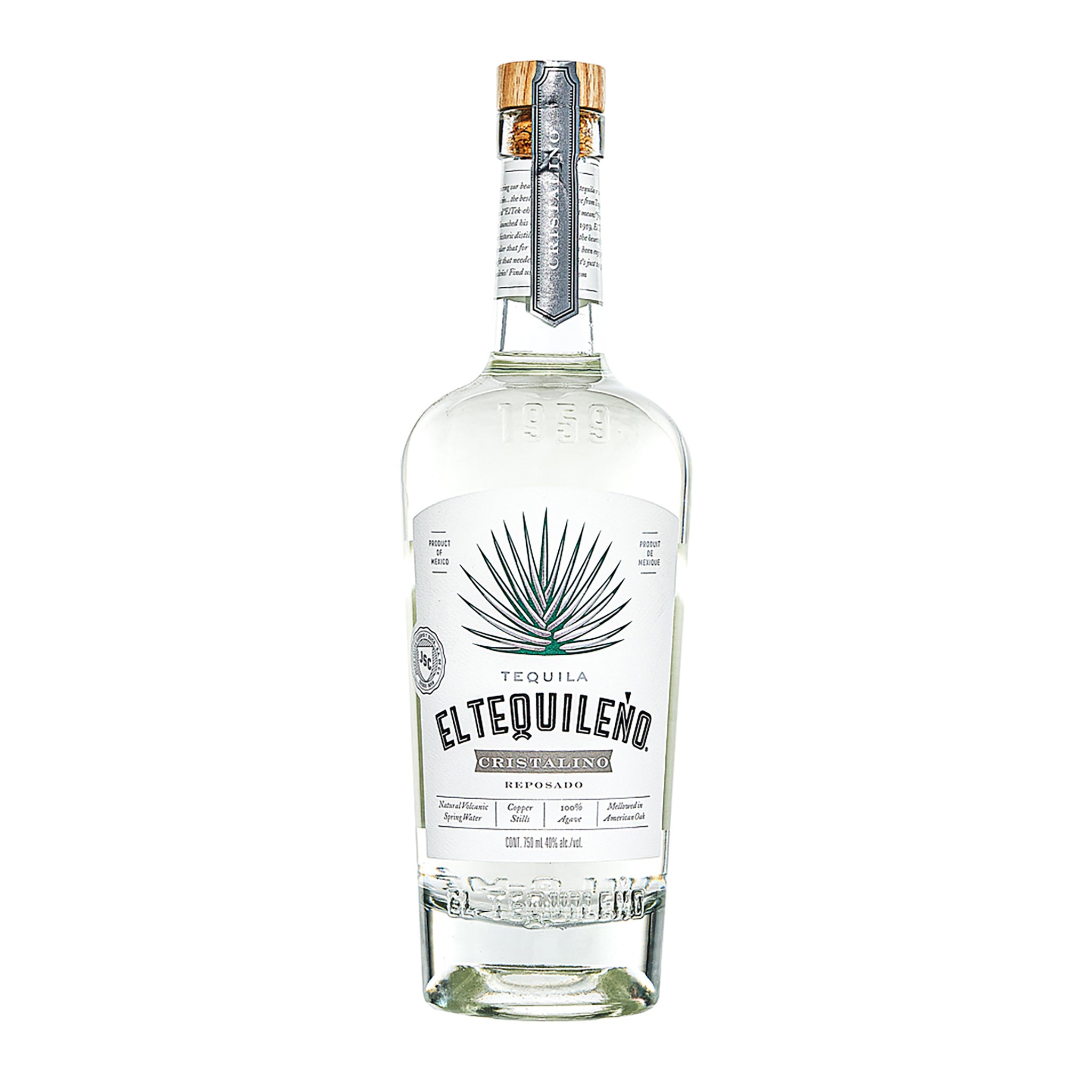El Tequileño Reposado Cristalino Tequila 750ml