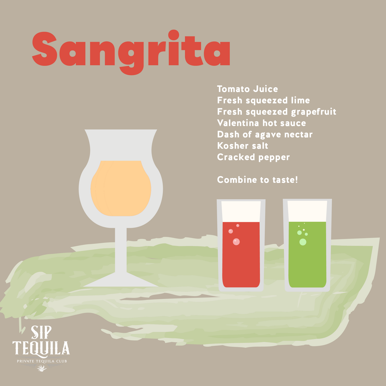 Sangrita Tequila Drink