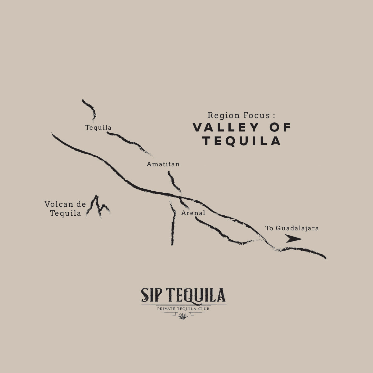 Valley of Tequila Map