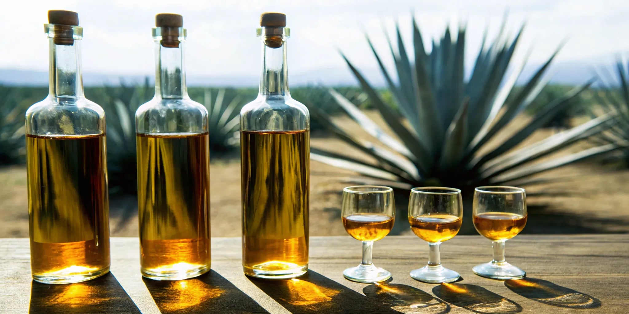 Premium tequila bottles selected for a tequila subscription