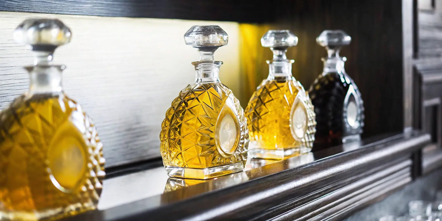 Elegant crystal decanters of tequila make for unique gifts for tequila lovers.