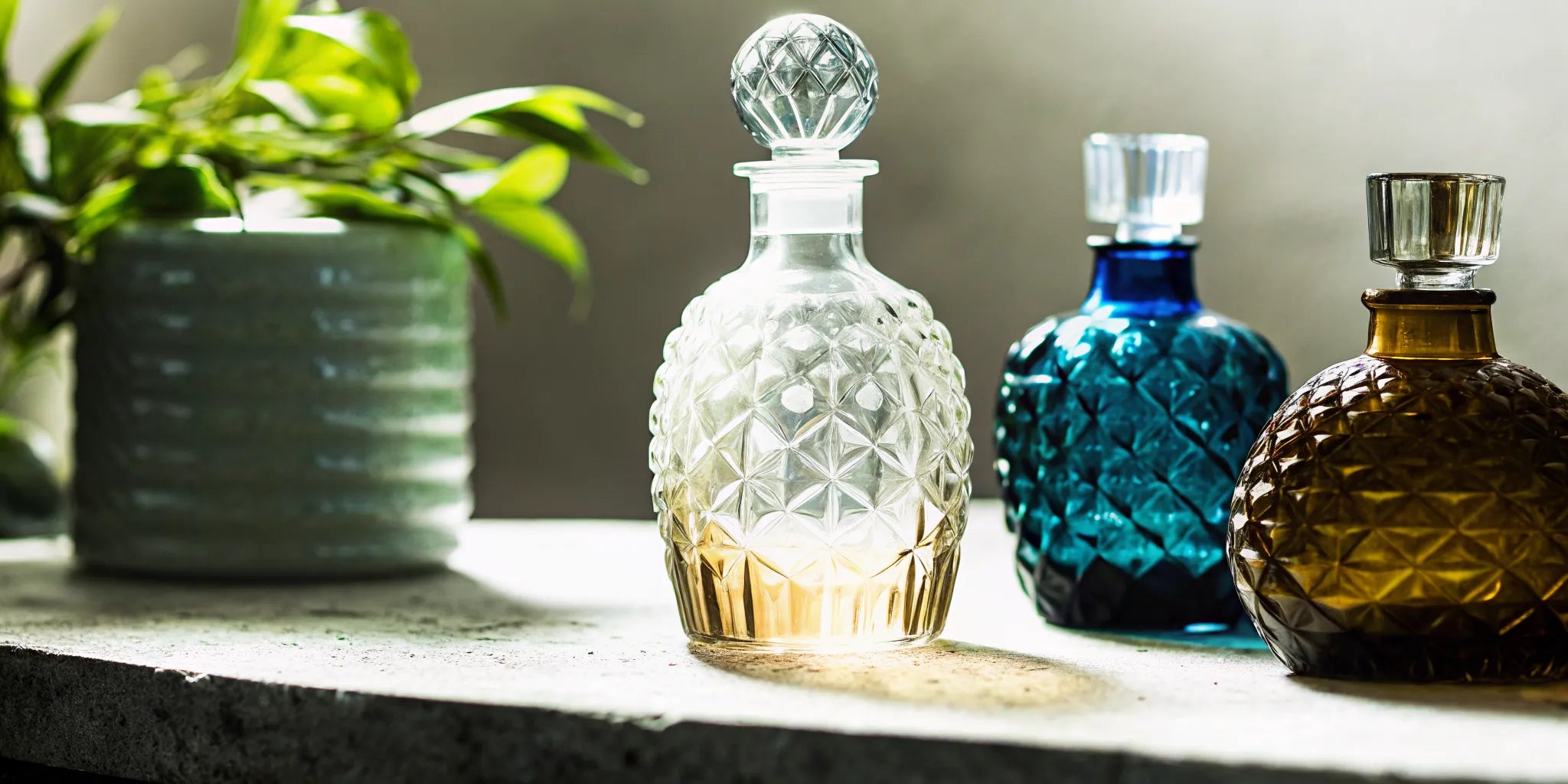 A collection of rare and artistic collectible tequila bottles.
