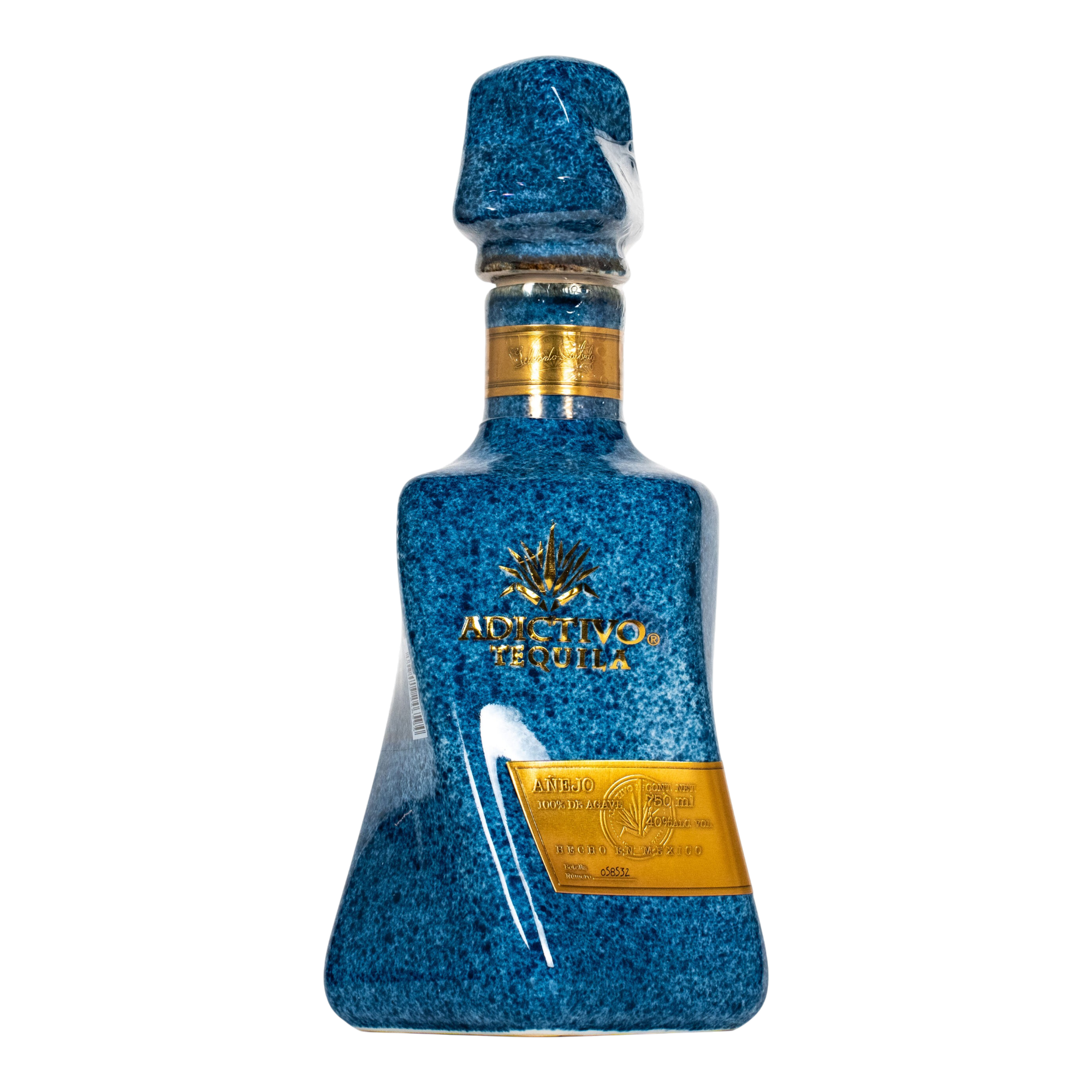 Adictivo Blue Ceramic Anejo Tequila