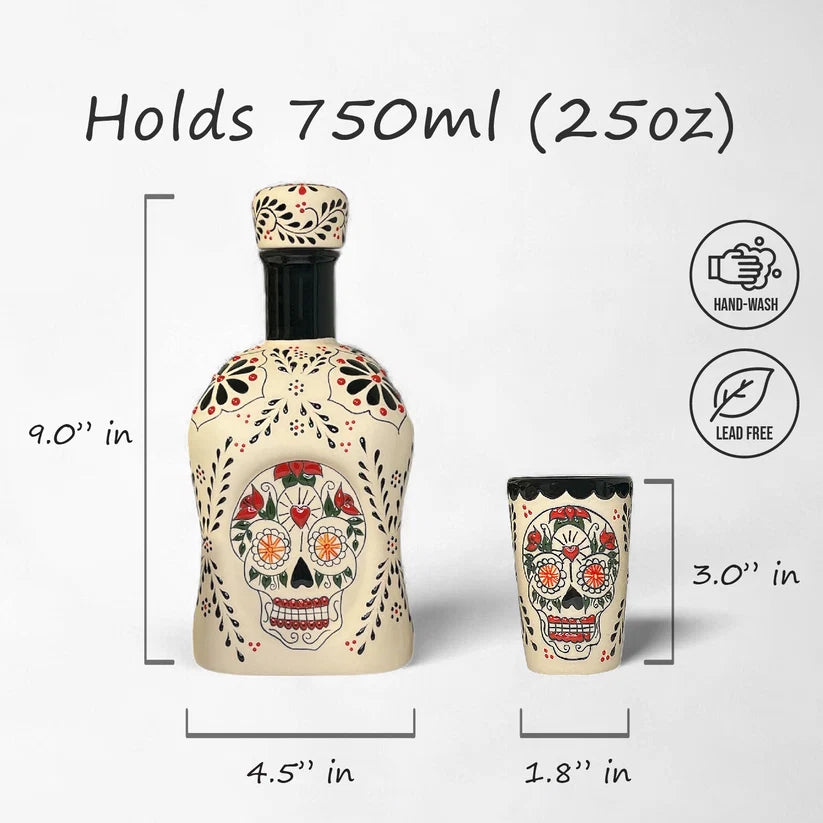 Ceramic Decanter Set - Catrina