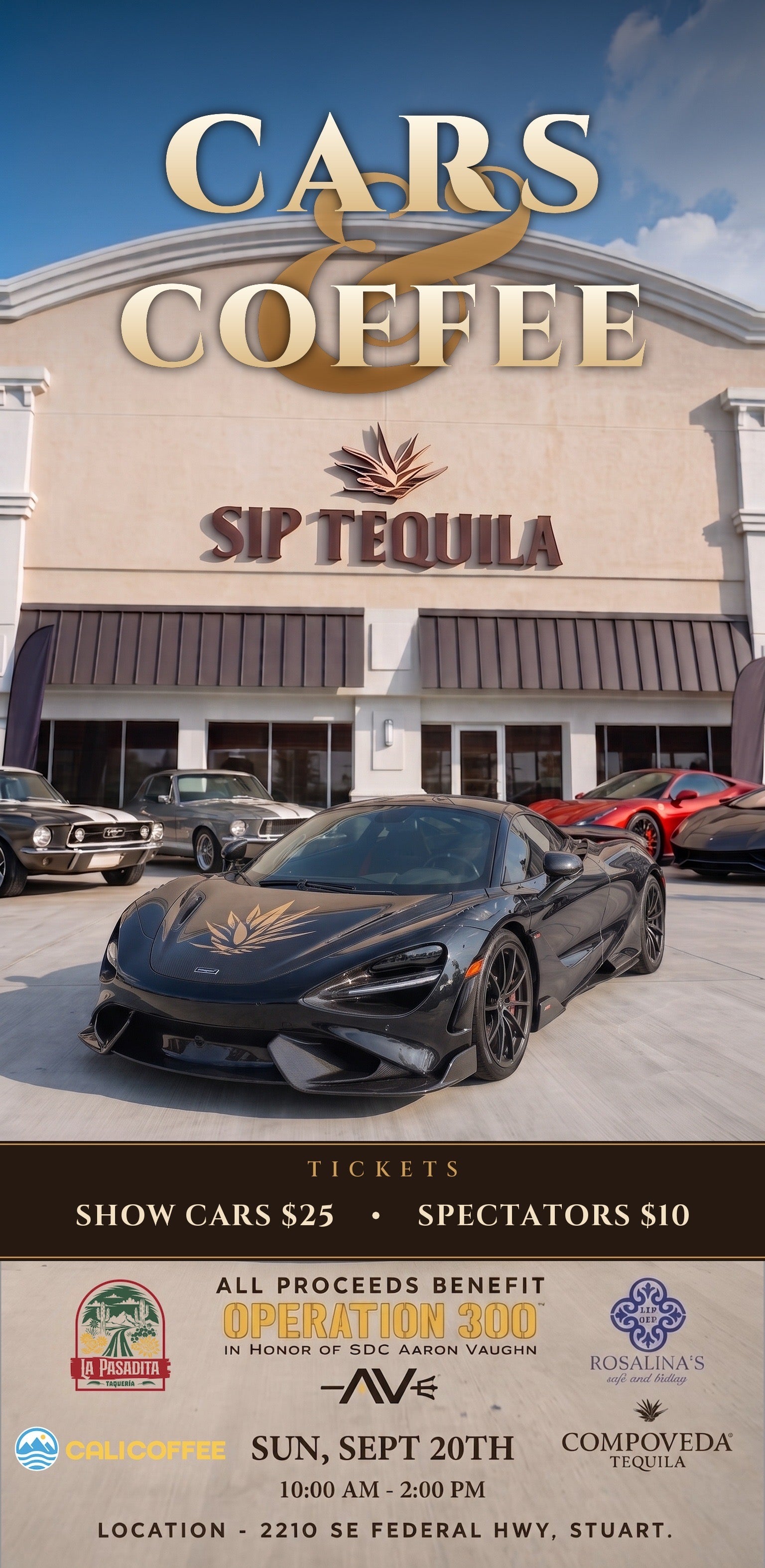 Cars & Coffee at Sip Tequila (Stuart, FL)