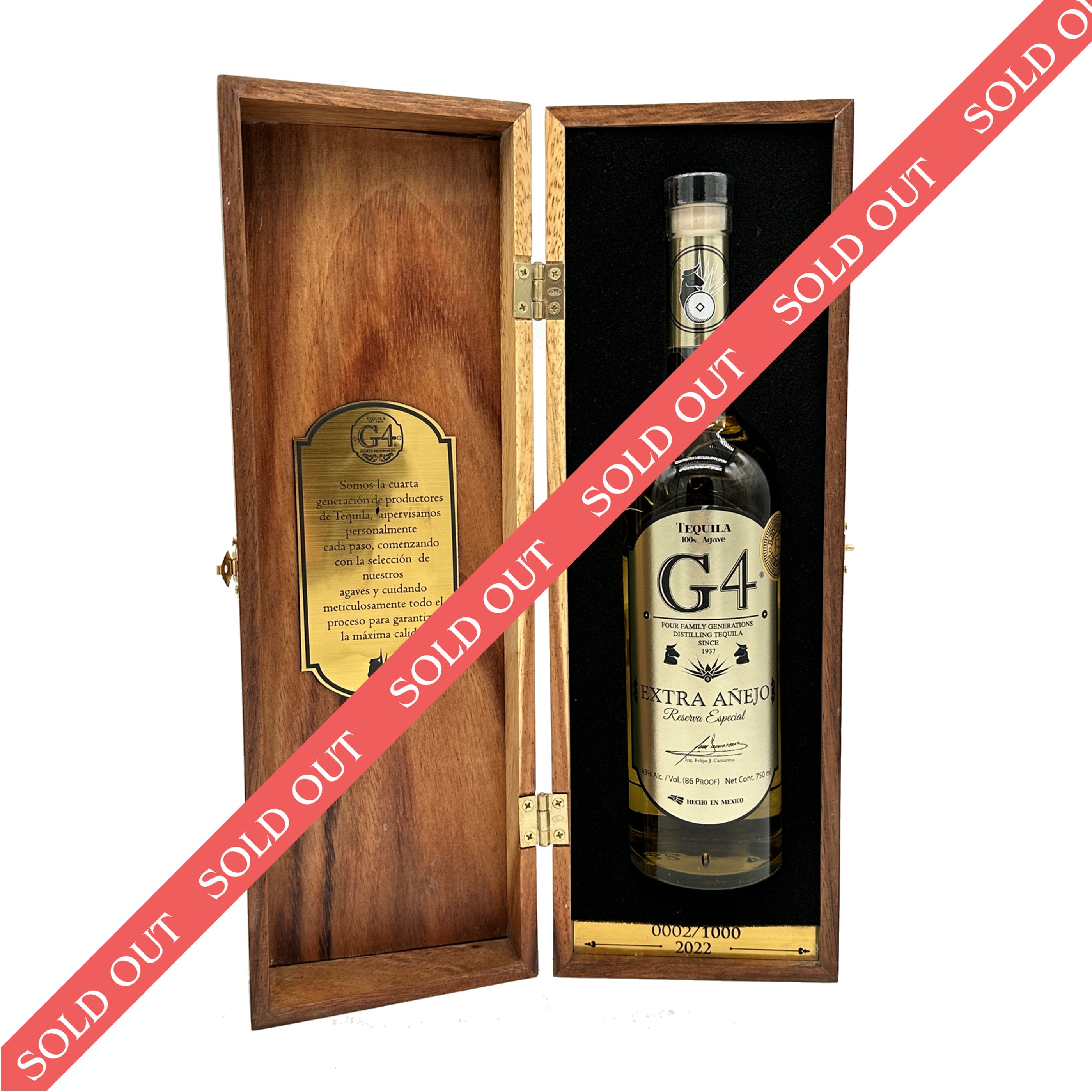 G4 Tequila 6 Year Extra Anejo Reserva Especial