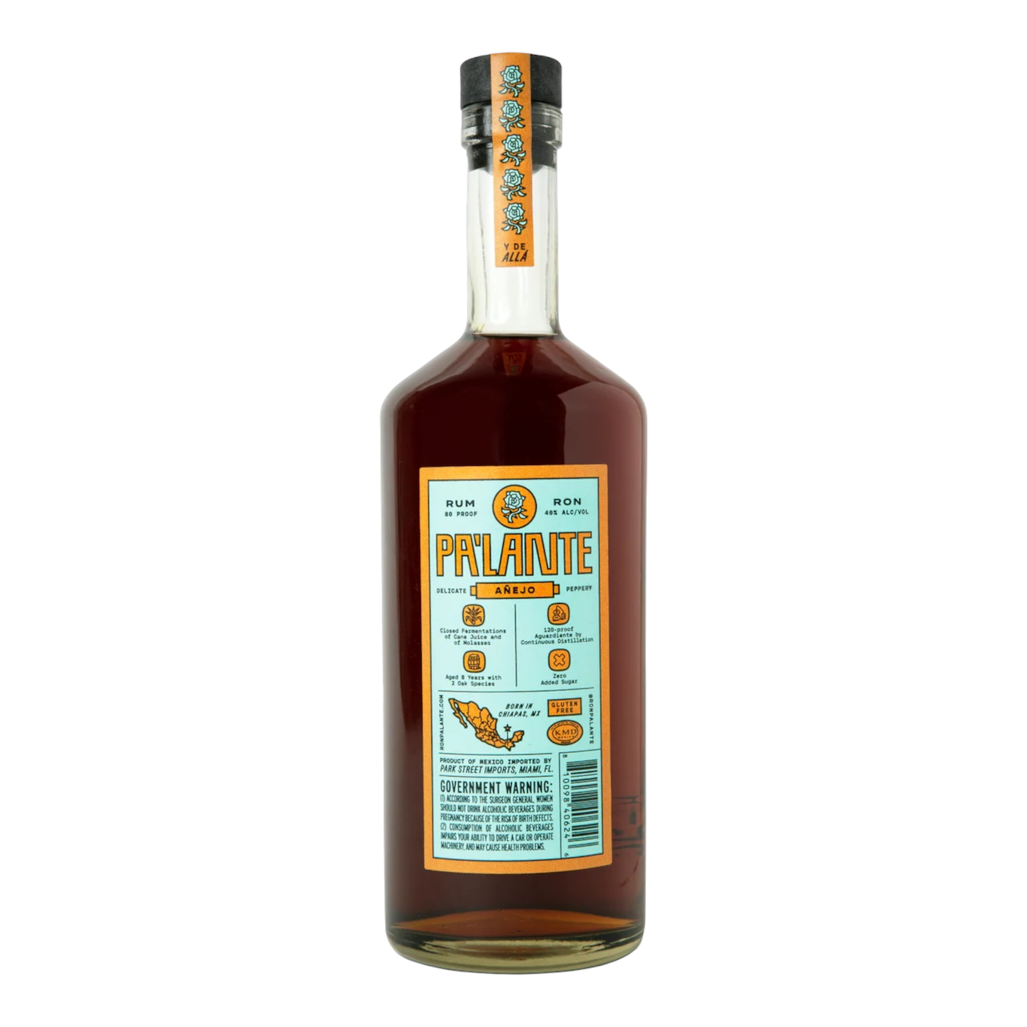 Pa'lante Anejo Rum | Premium Mexican Rum Aged in Dual Oak
