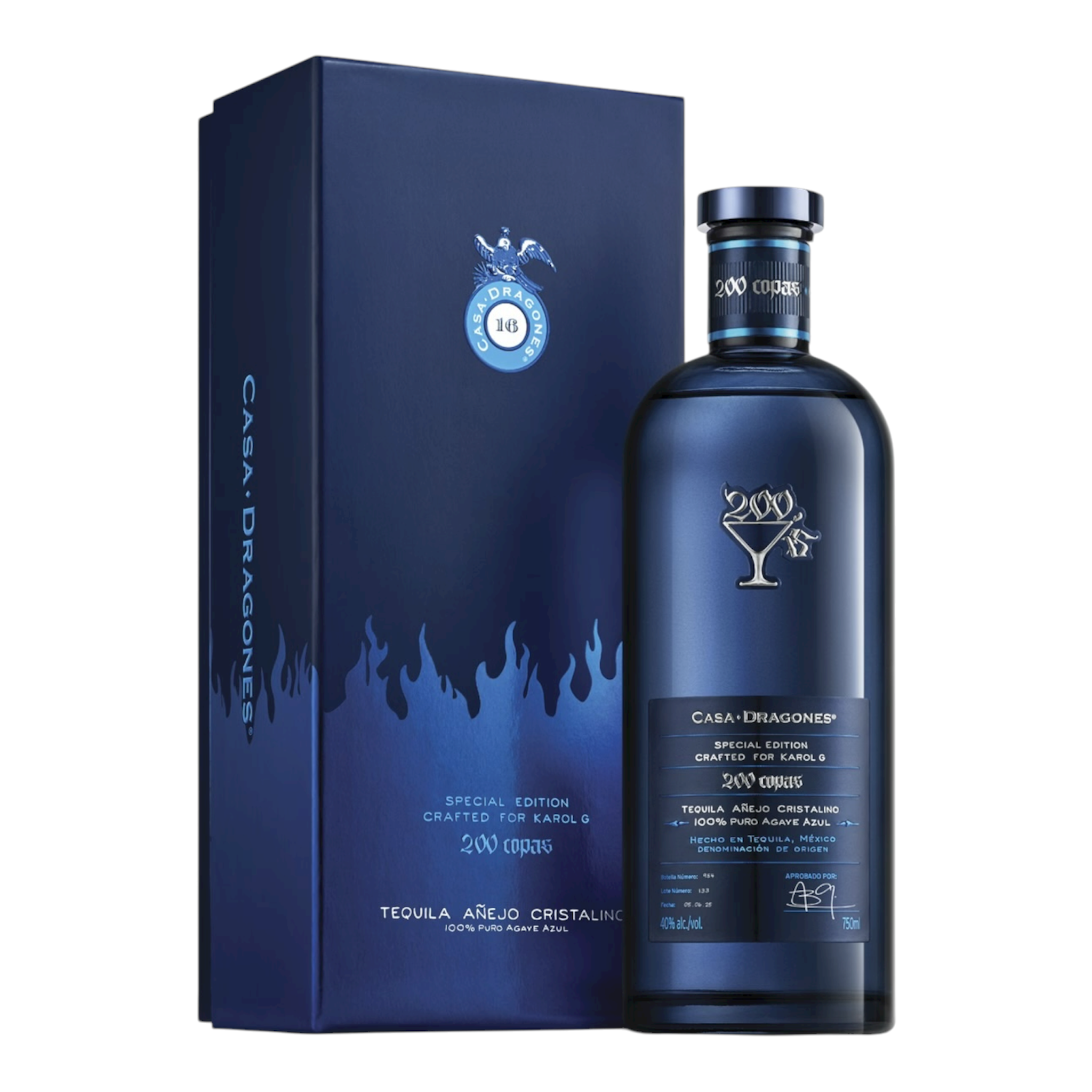 Casa Dragones X Karol G '200 Copas' Cristalino Tequila