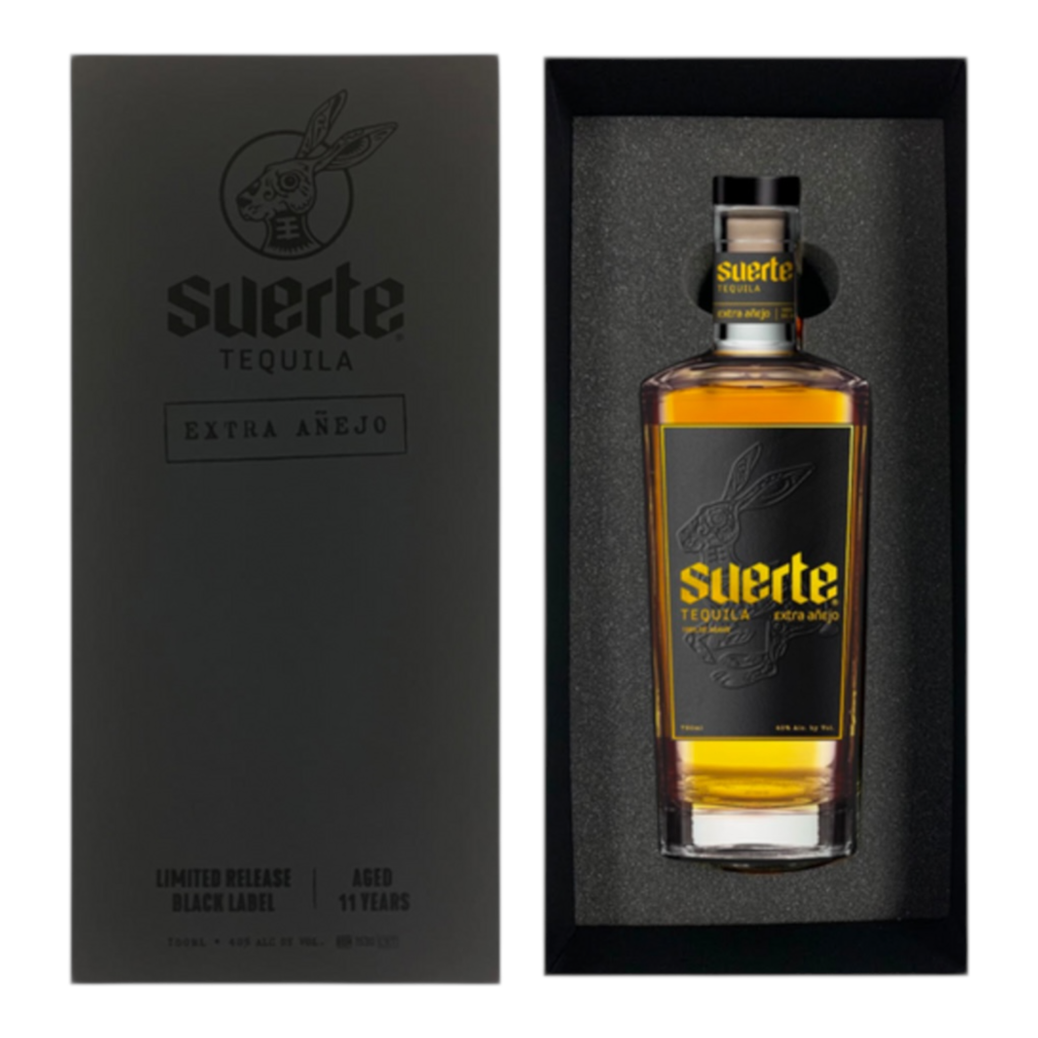 Suerte Black Label 11 Year Extra Anejo Tequila