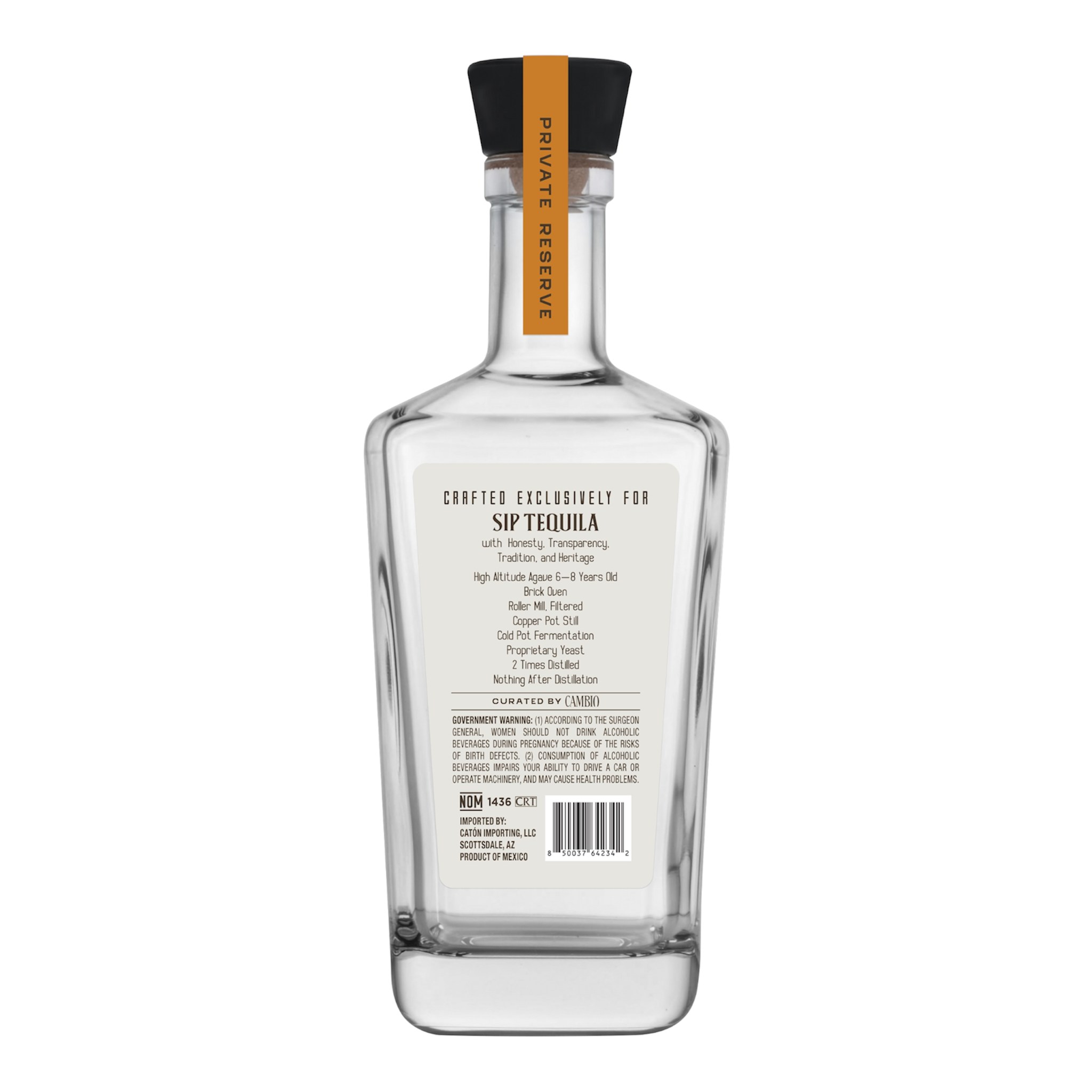 Sip Tequila Private Reserve Blanco Tequila