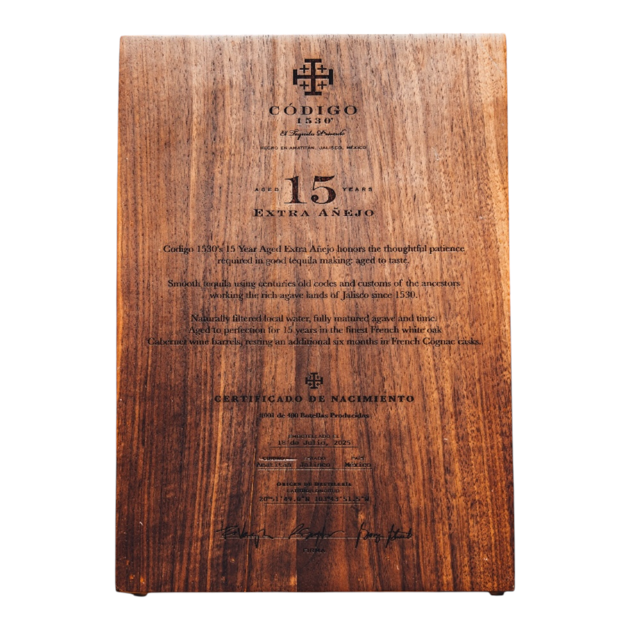 Codigo 1530 Extra Anejo 15 year