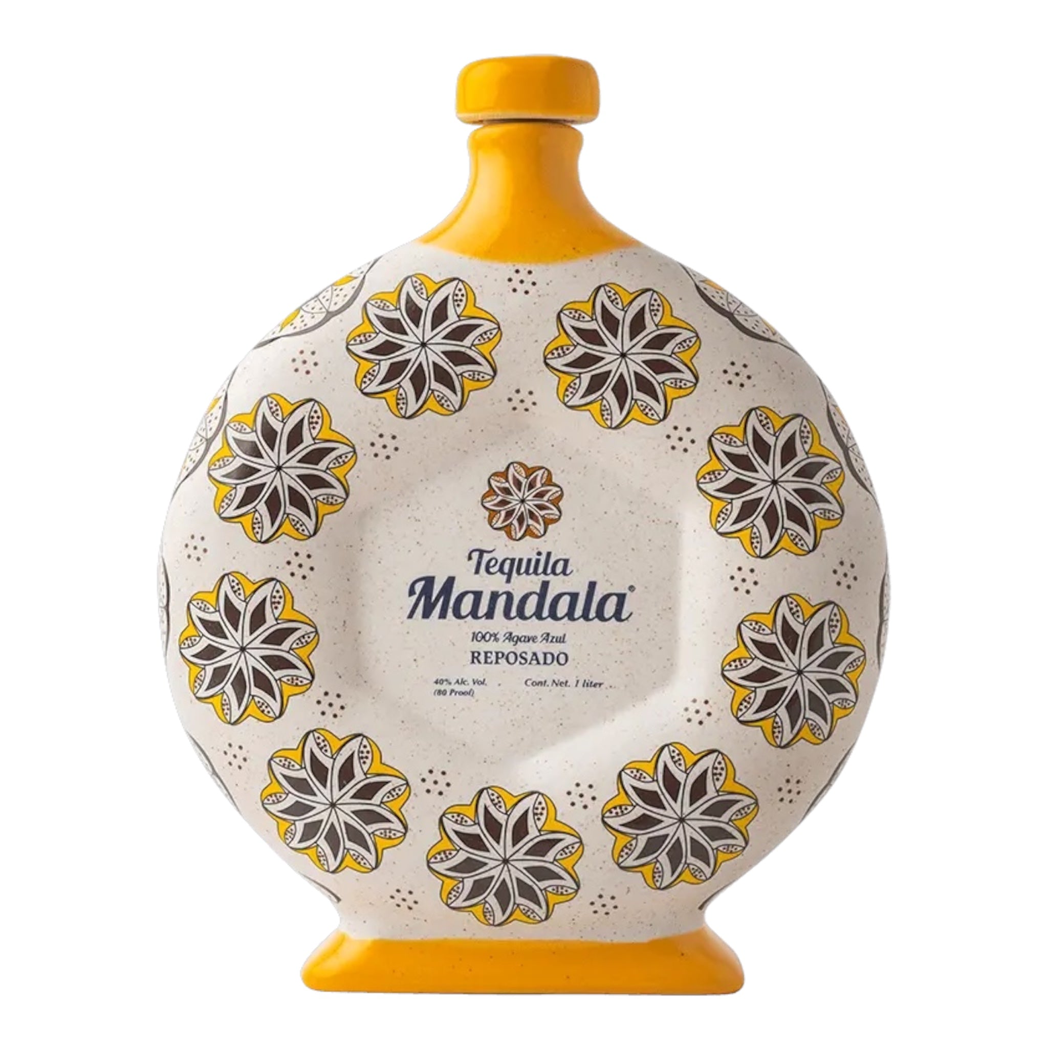 Mandala Reposado Tequila | Hand Painted Ceramic
