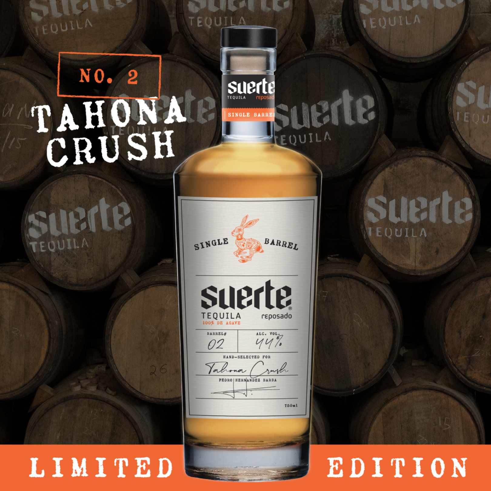 SUERTE REPOSADO SINGLE BARREL NO. 2 – TAHONA CRUSH