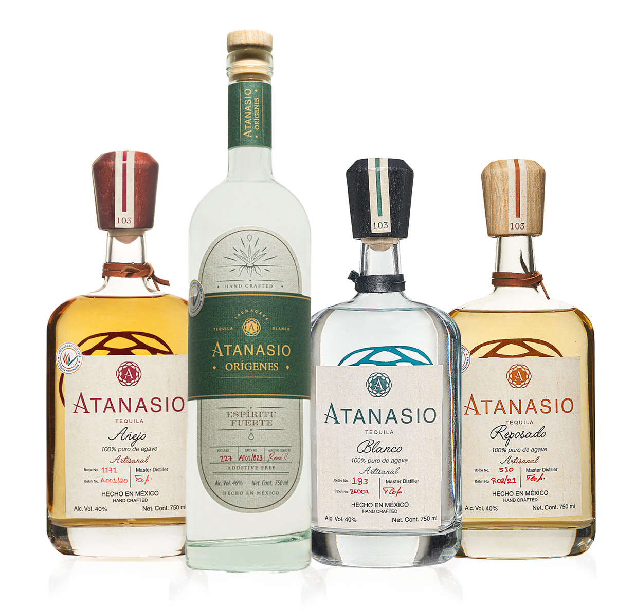 Atanasio 4 Bottle Family Collection | Sip Tequila