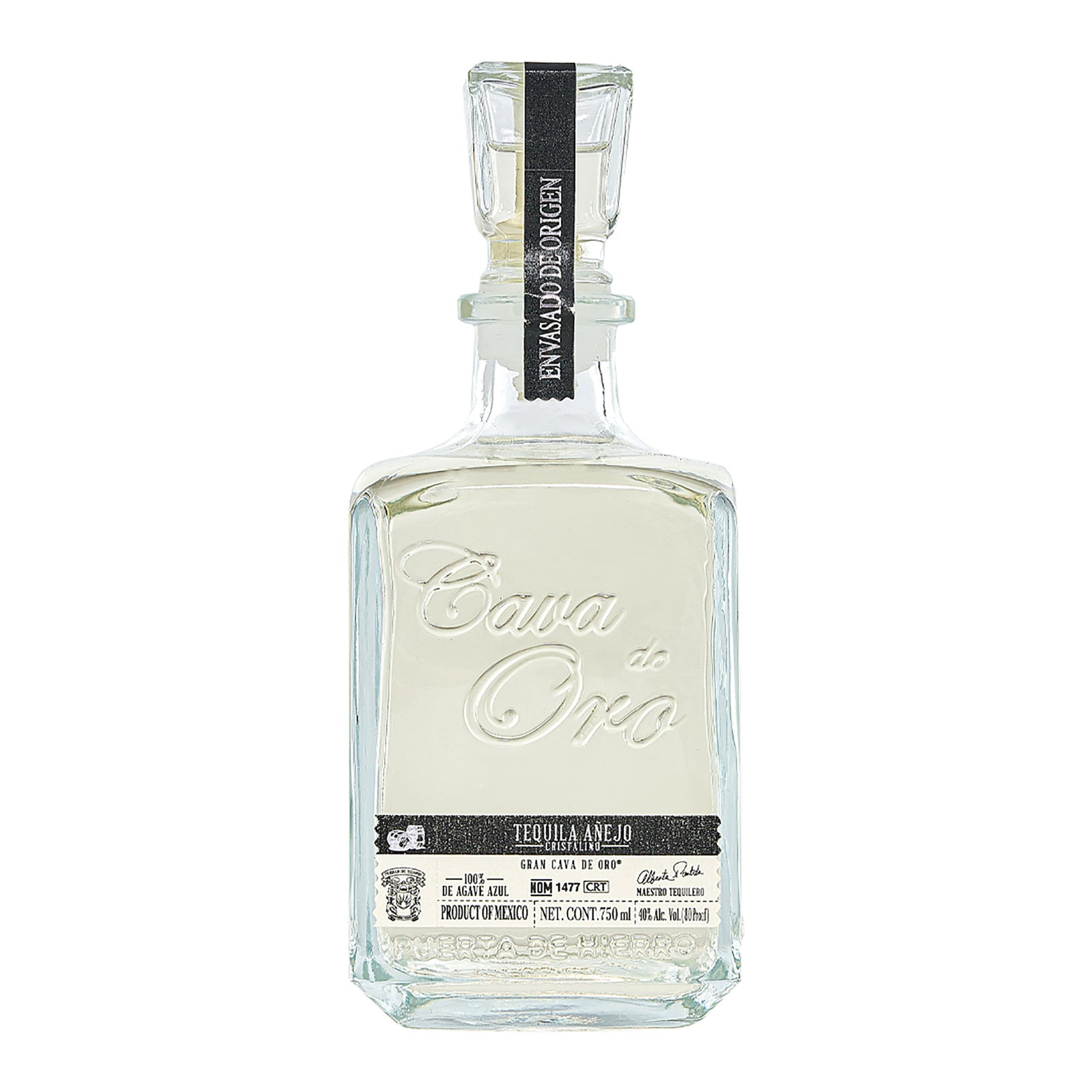Cava de Oro Añejo Cristalino Tequila 750ml