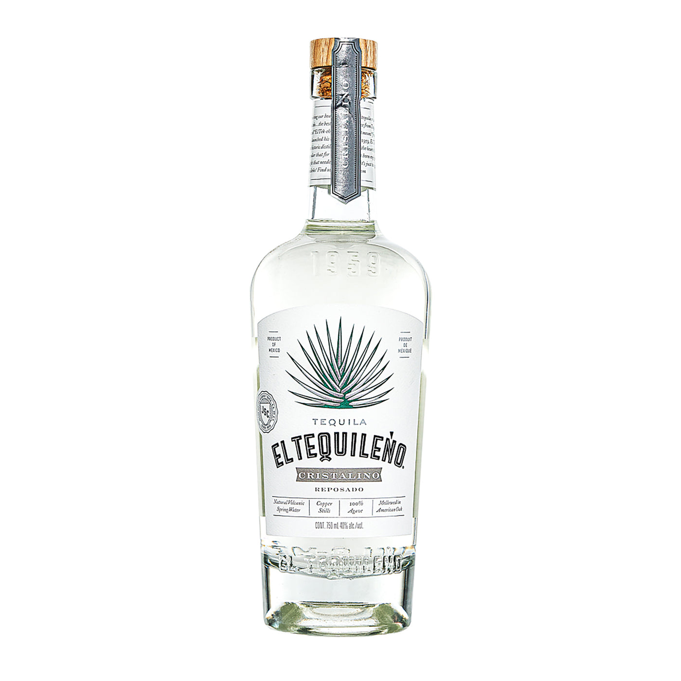 El Tequileño Reposado Cristalino Tequila 750ml