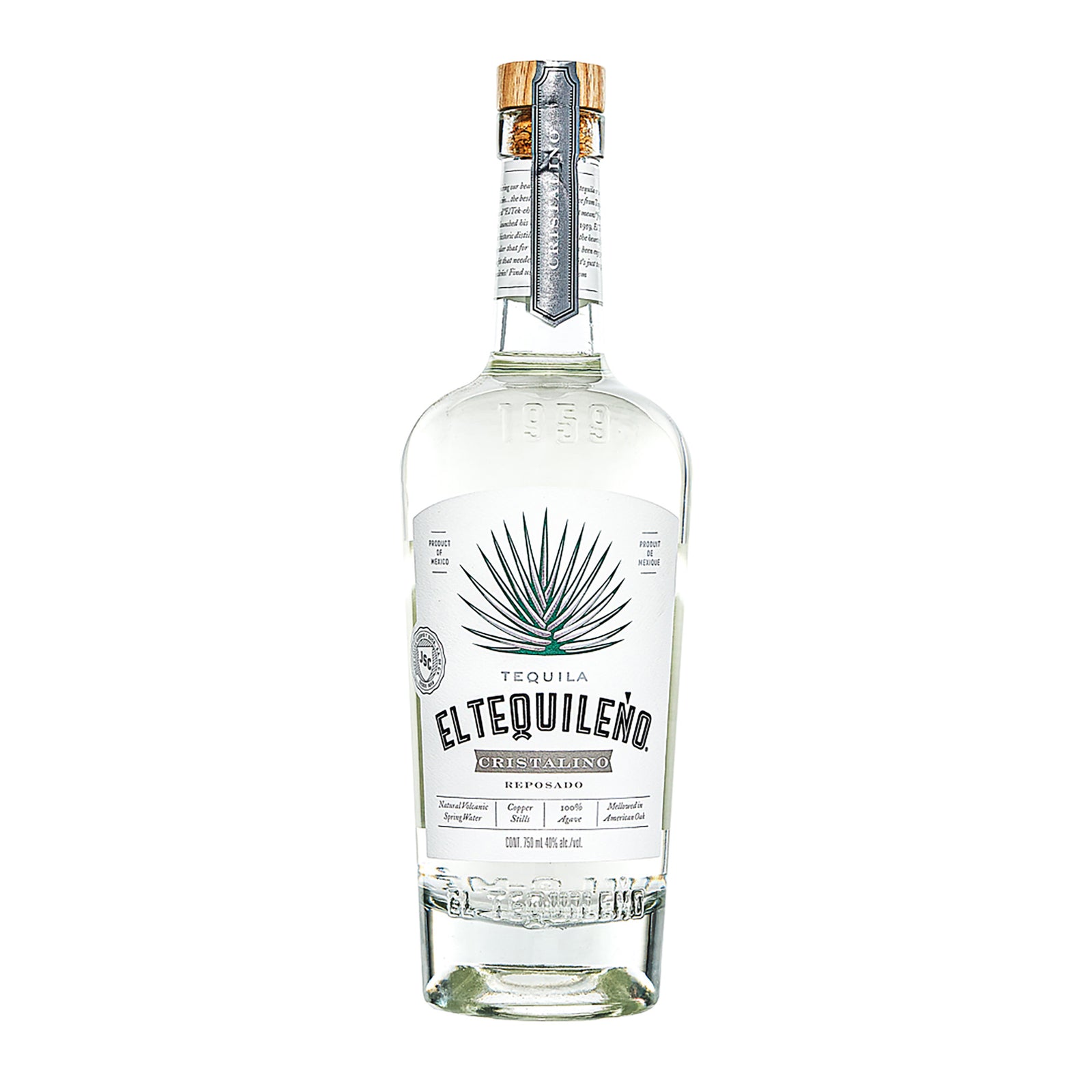 El Tequileño Reposado Cristalino Tequila 750ml