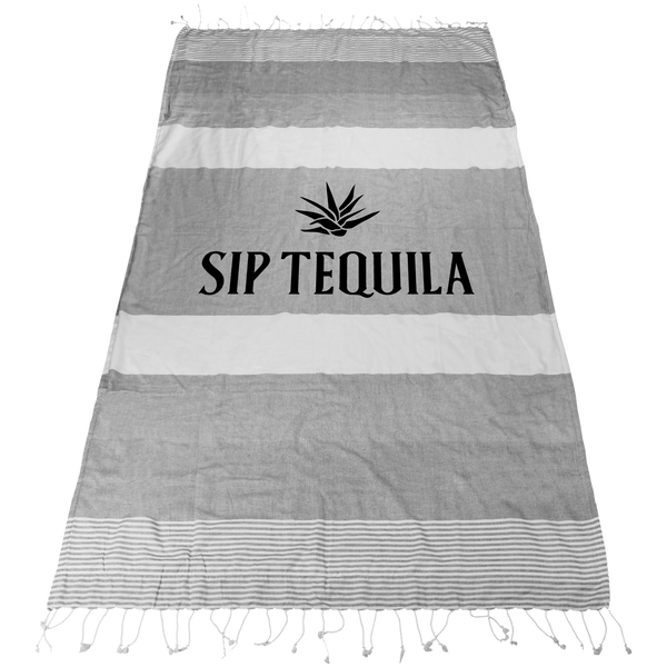Turkish Beach Towel – 100% Cotton, Fast Shipping | Sip Tequila